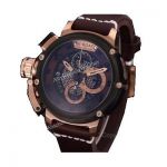 U-Boat Italo Fontana Rose Gold Brown Leather Strap Chronograph Watch Copy